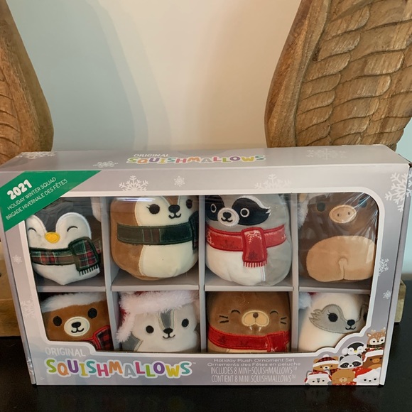 Squishmallow holiday ornament pack of 8